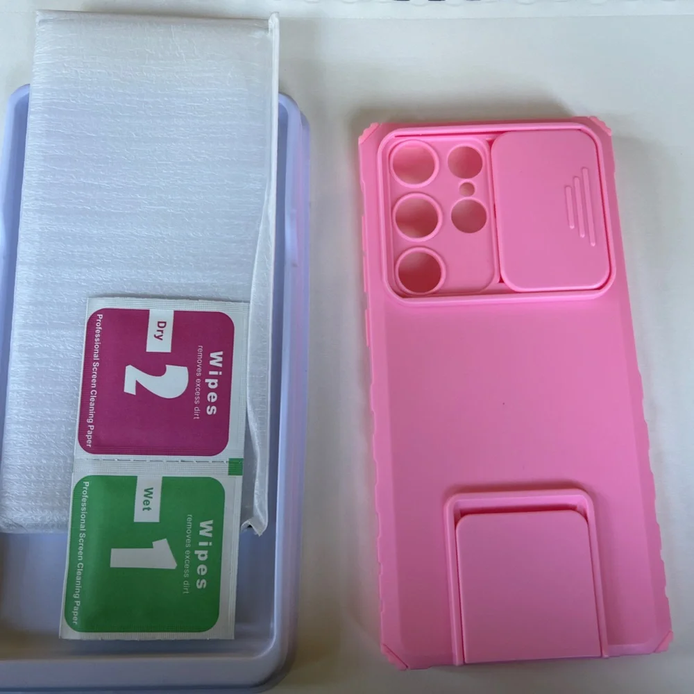 Galaxy S23 ultra pink phone case by Asuwish